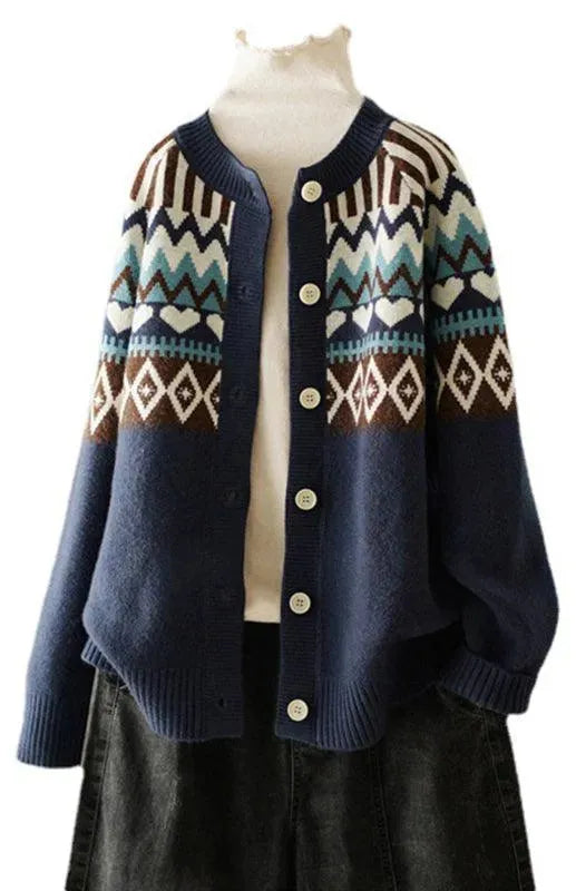 Stilla | Klassisk Dame Strikjakke Pullover