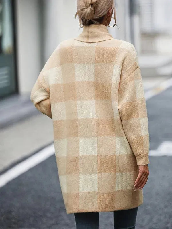 Stilla | Ternet Farveblok Cardigan Pullover