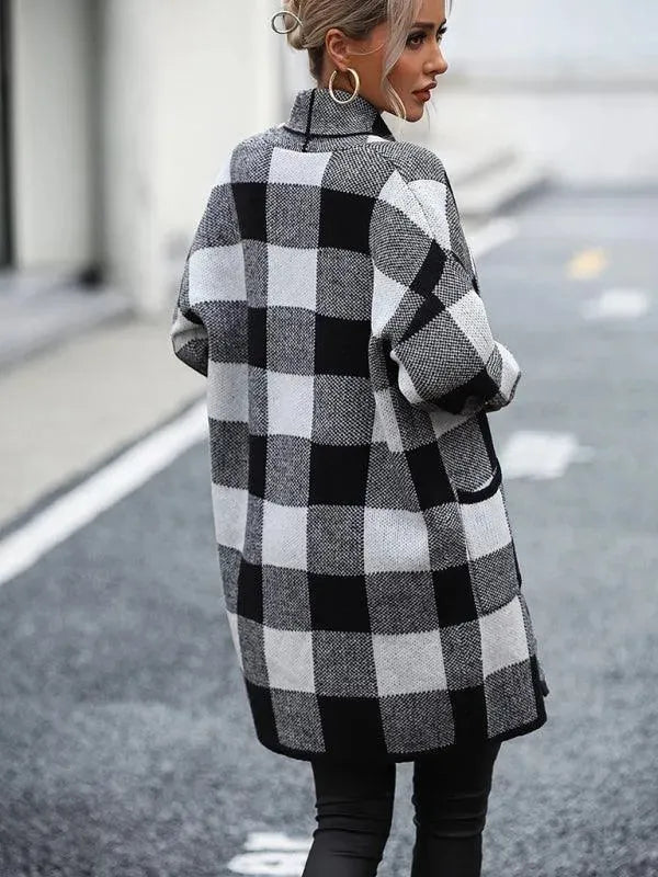 Stilla | Ternet Farveblok Cardigan Pullover