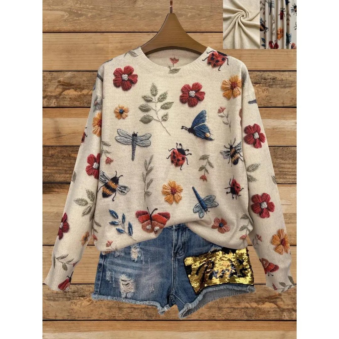 Stilla | Floral Turtleneck Pullover