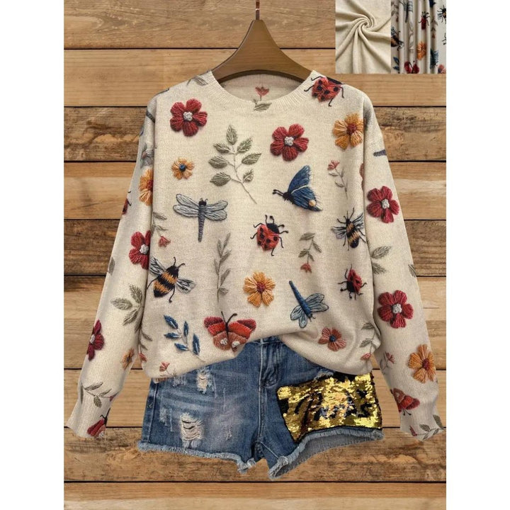 Stilla | Floral Turtleneck Pullover