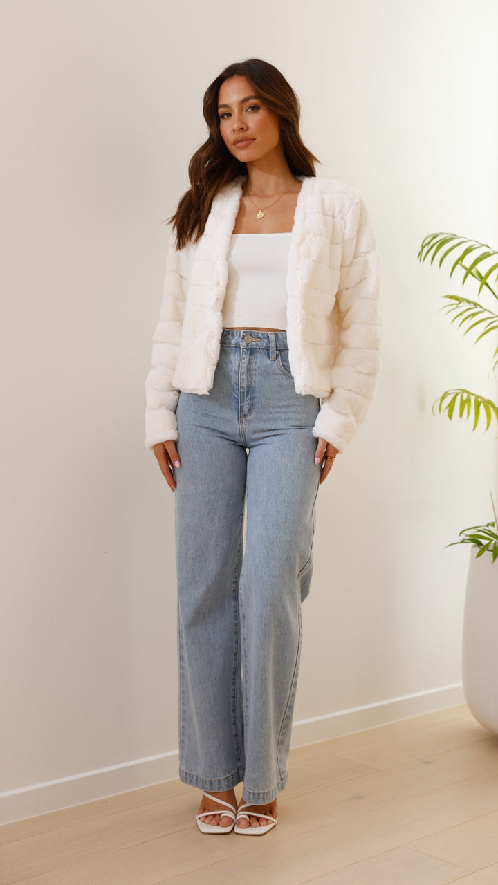 Stilla | Luksuriøs Dame-Crop-Jakke