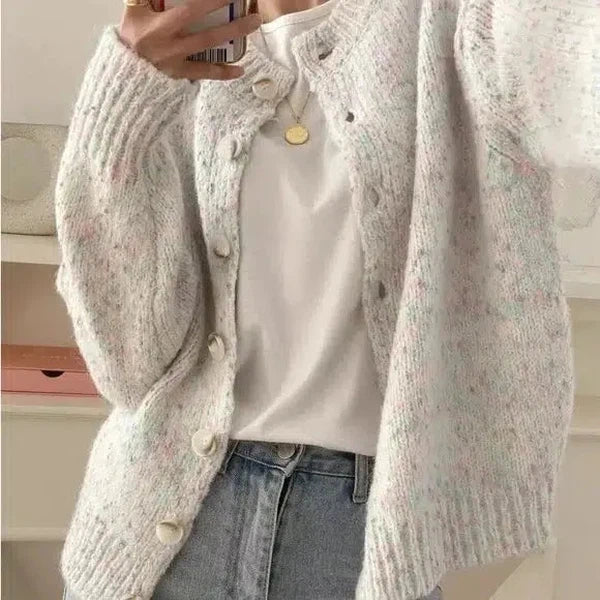 Stilla | Urban Cardigan Med Farverige Punkter