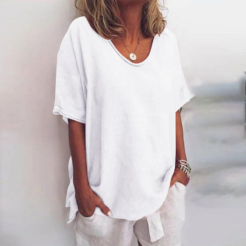 Stilla | Størrelse Casual T-shirt med Rund Hals
