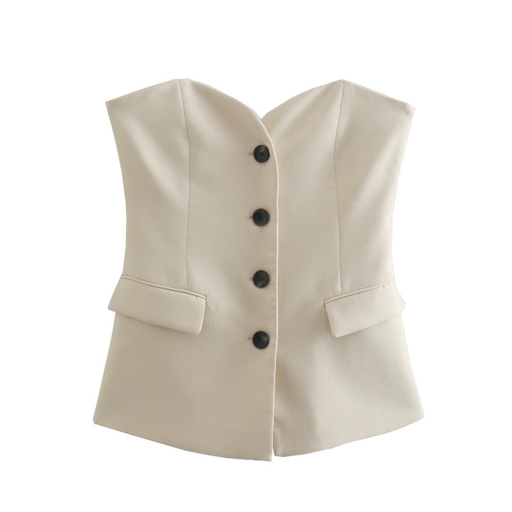 Stilla | Sæt bestående af en bustier-top og et elegant par bukser