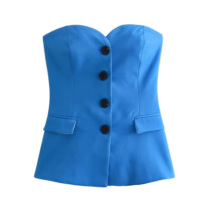 Stilla | Sæt bestående af en bustier-top og et elegant par bukser