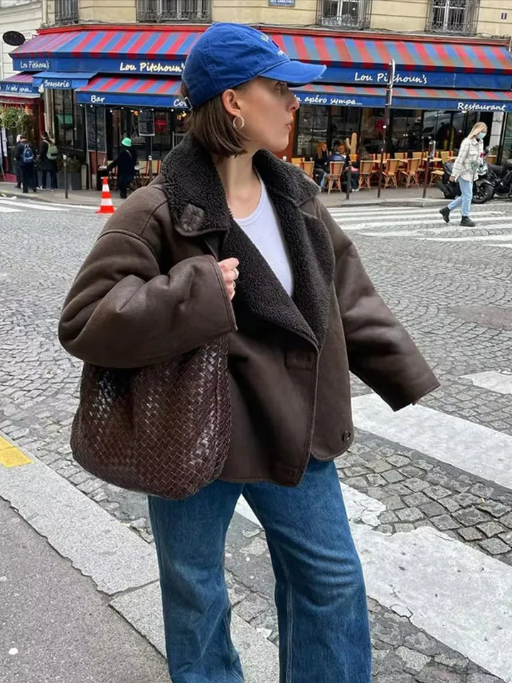 Stilla | Smuk Størrelse Jakke Med Pluche Foder