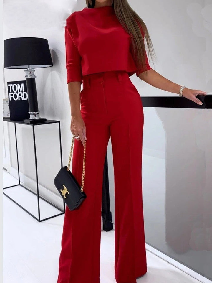 Stilla | Elegant og Løs Bluse og Bukser