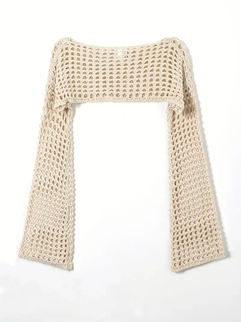 Stilla | Hæklet Strik Crop Top
