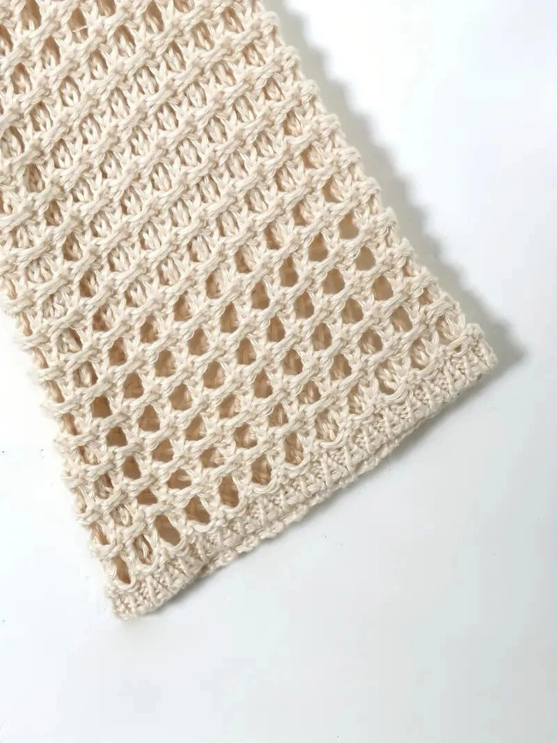 Stilla | Hæklet Strik Crop Top