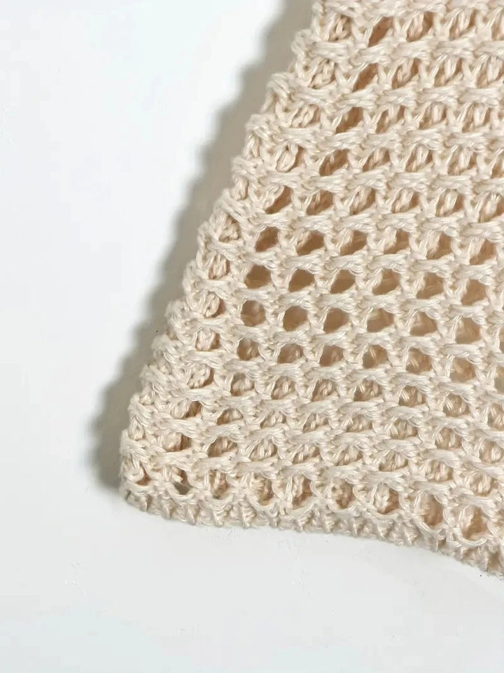Stilla | Hæklet Strik Crop Top