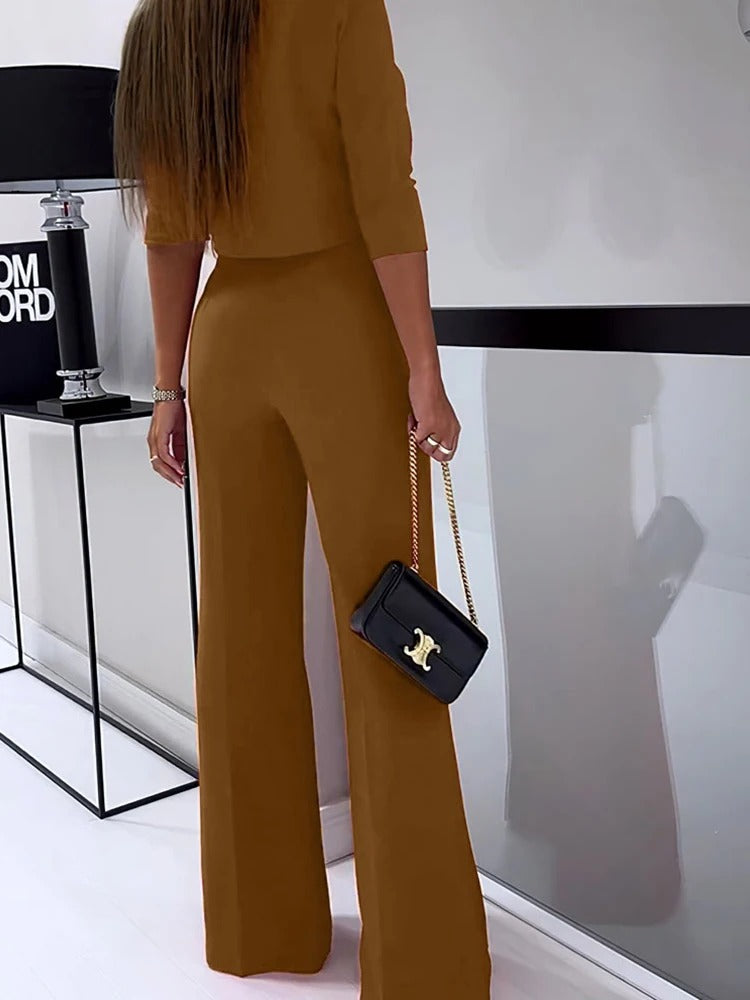 Stilla | Elegant og Løs Bluse og Bukser