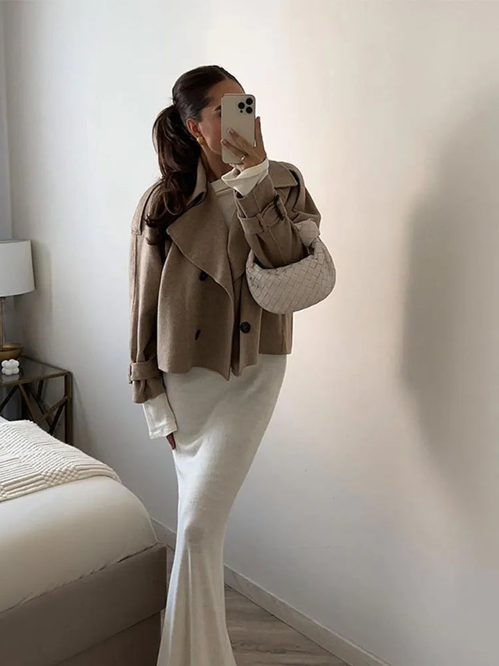 Stilla | Kort Trenchcoat Til Kvinder