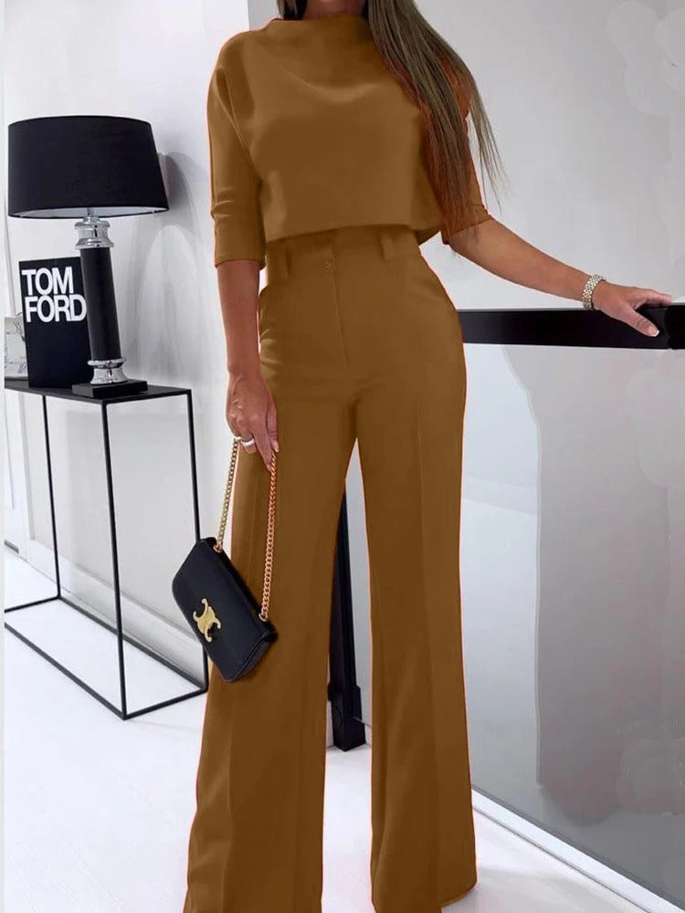 Stilla | Elegant og Løs Bluse og Bukser