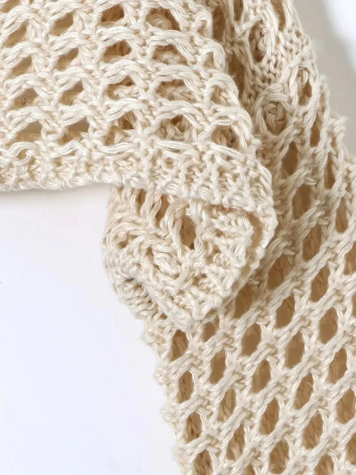 Stilla | Hæklet Strik Crop Top