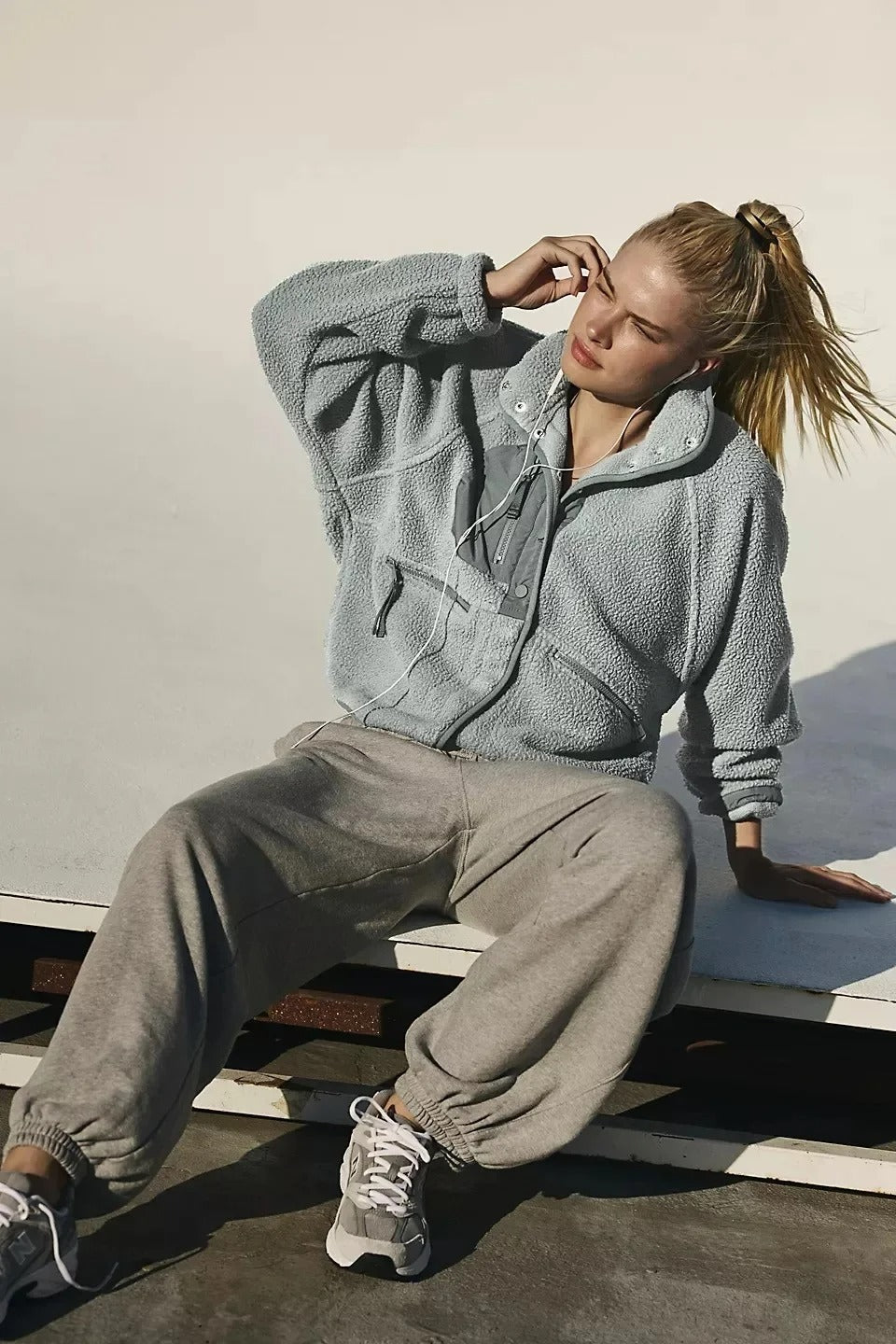 Stilla | Varm Fleece Jakke med Lommer
