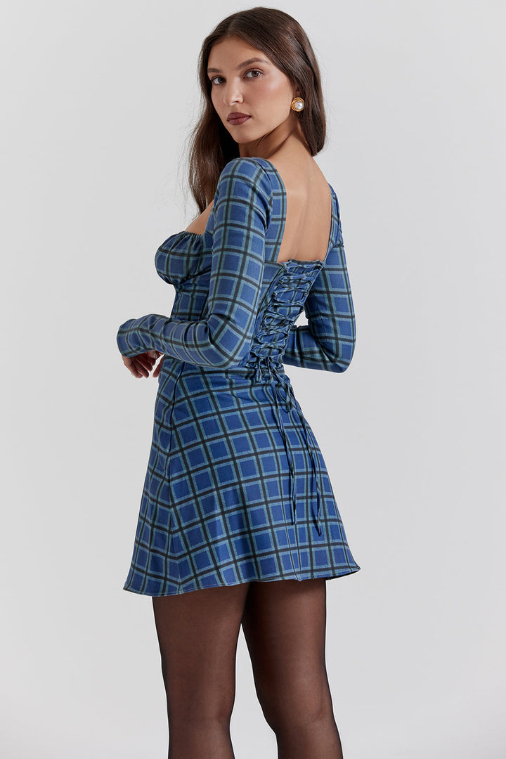 Stilla | Tartan Korset Minikjole