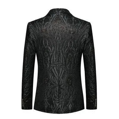 Stilla | Herre Blazer - Sort Paillet Blazer