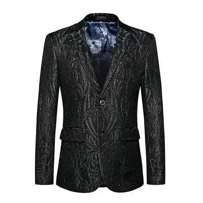 Stilla | Herre Blazer - Sort Paillet Blazer
