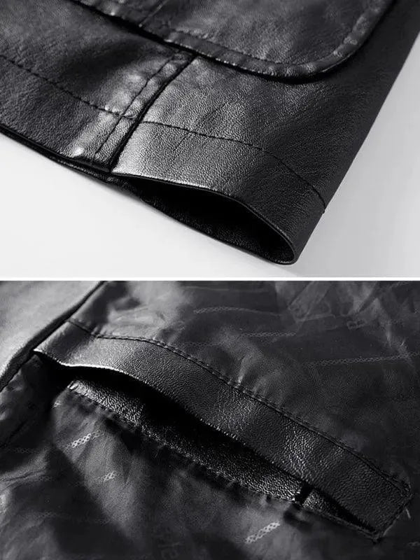 Stilla | Herre Blazer - Lækker Læder Slim Fit Blazer