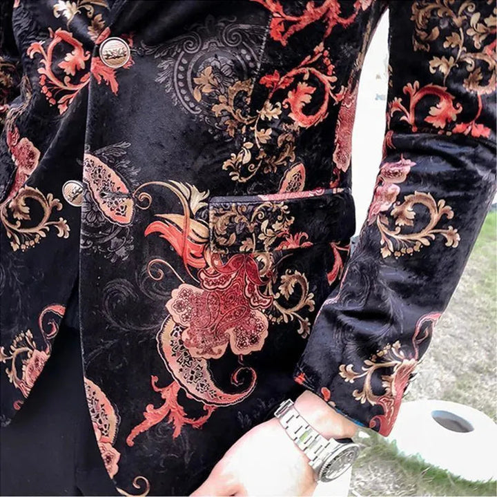 Stilla | Herre Blazer - Koralmønster Blazer