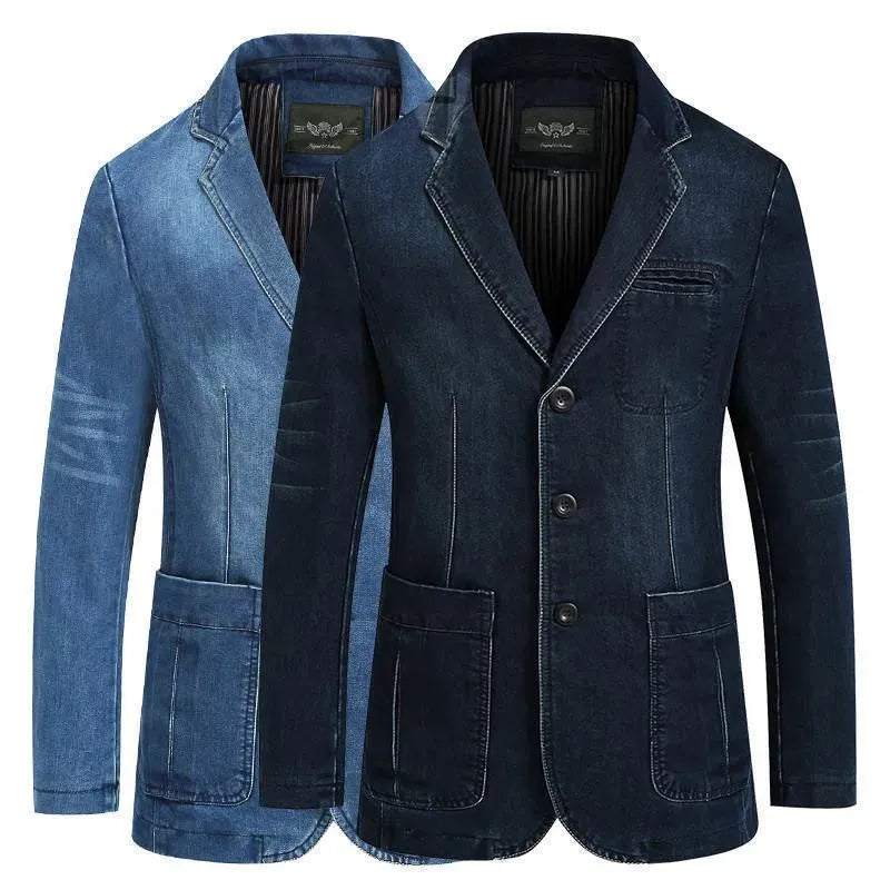 Stilla | Herre Blazer - Cowboy Denim Jeans Blazer