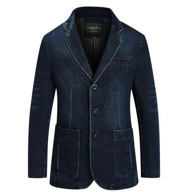 Stilla | Herre Blazer - Cowboy Denim Jeans Blazer