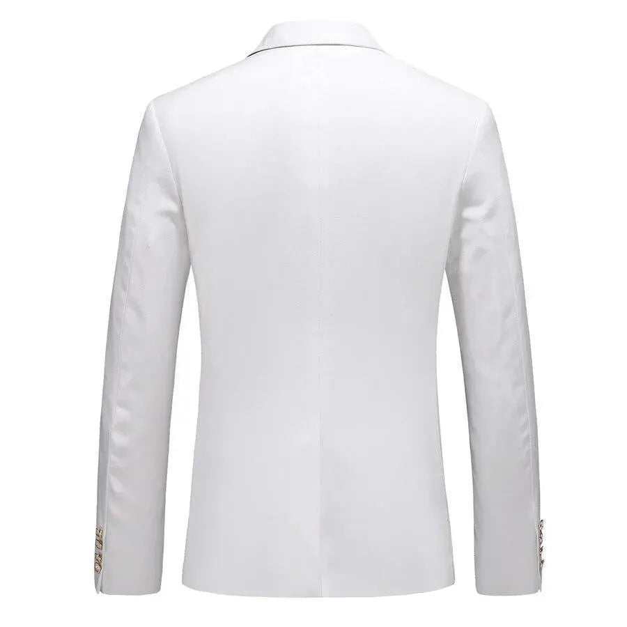 Stilla | Herre Blazer - Flere lommer Hvid Blazer