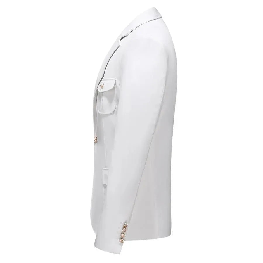 Stilla | Herre Blazer - Flere lommer Hvid Blazer