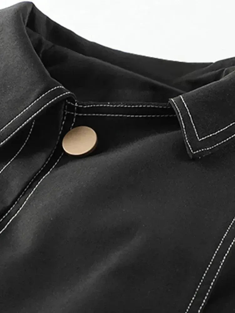 Stilla | Herrer Casual Løs Dobbeltknappet Trenchcoat
