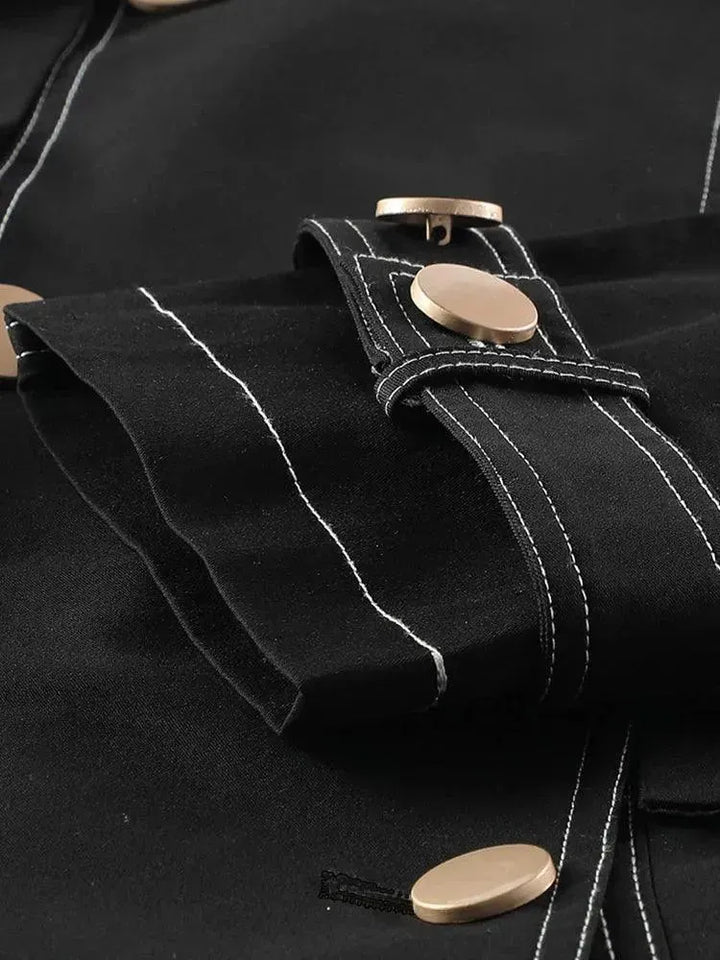 Stilla | Herrer Casual Løs Dobbeltknappet Trenchcoat