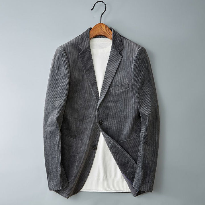 Stilla | Herre Cordhosenjakke – Indskåret revers, Smart Casual Blazer