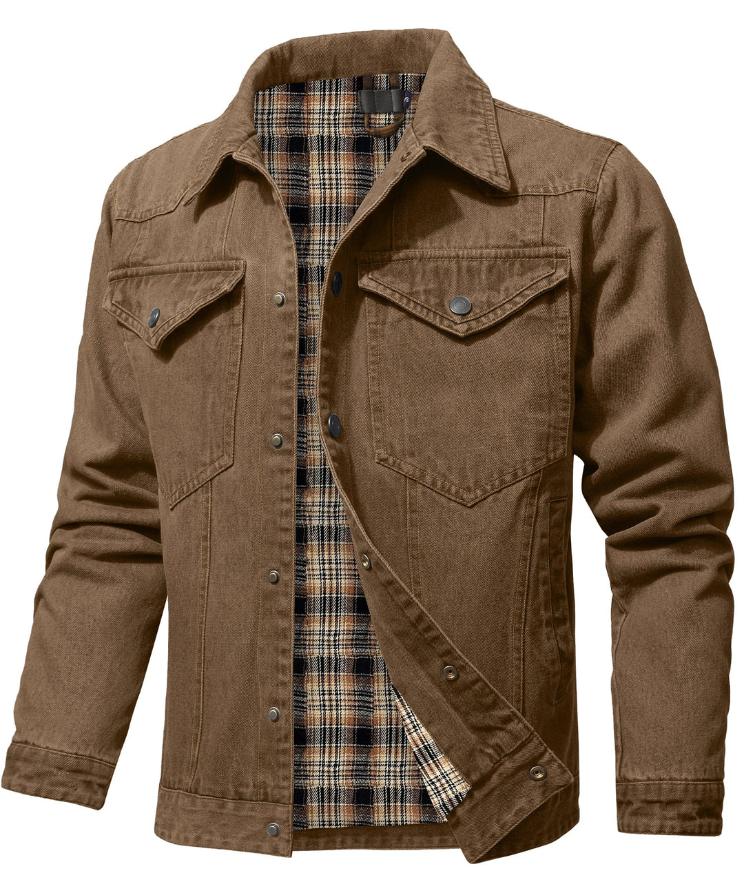 Stilla | Herre Denim Wandererjakke - Flannel fyldt