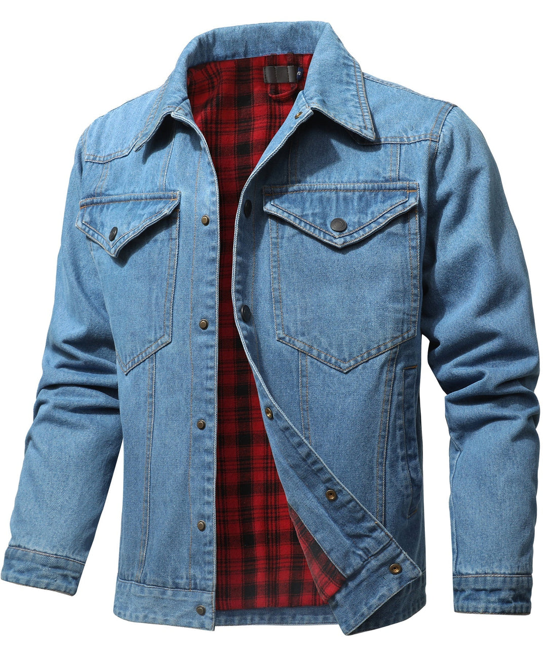 Stilla | Herre Denim Wandererjakke - Flannel fyldt