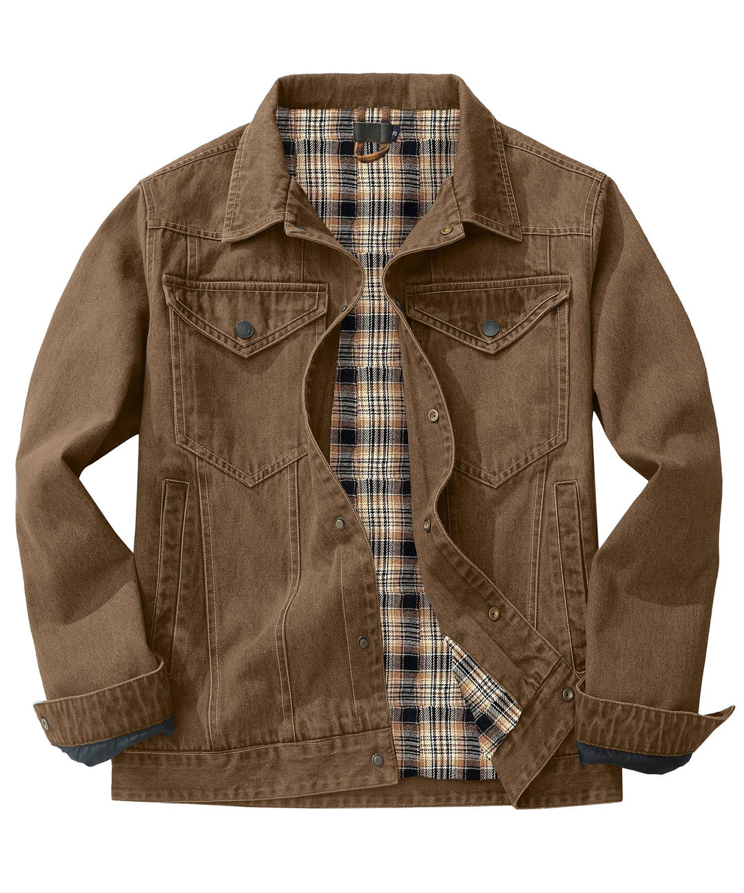 Stilla | Herre Denim Wandererjakke - Flannel fyldt