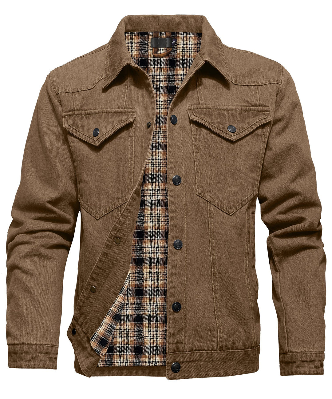Stilla | Herre Denim Wandererjakke - Flannel fyldt