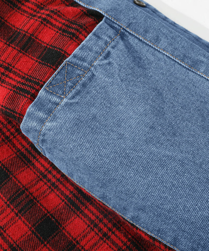 Stilla | Herre Denim Wandererjakke - Flannel fyldt