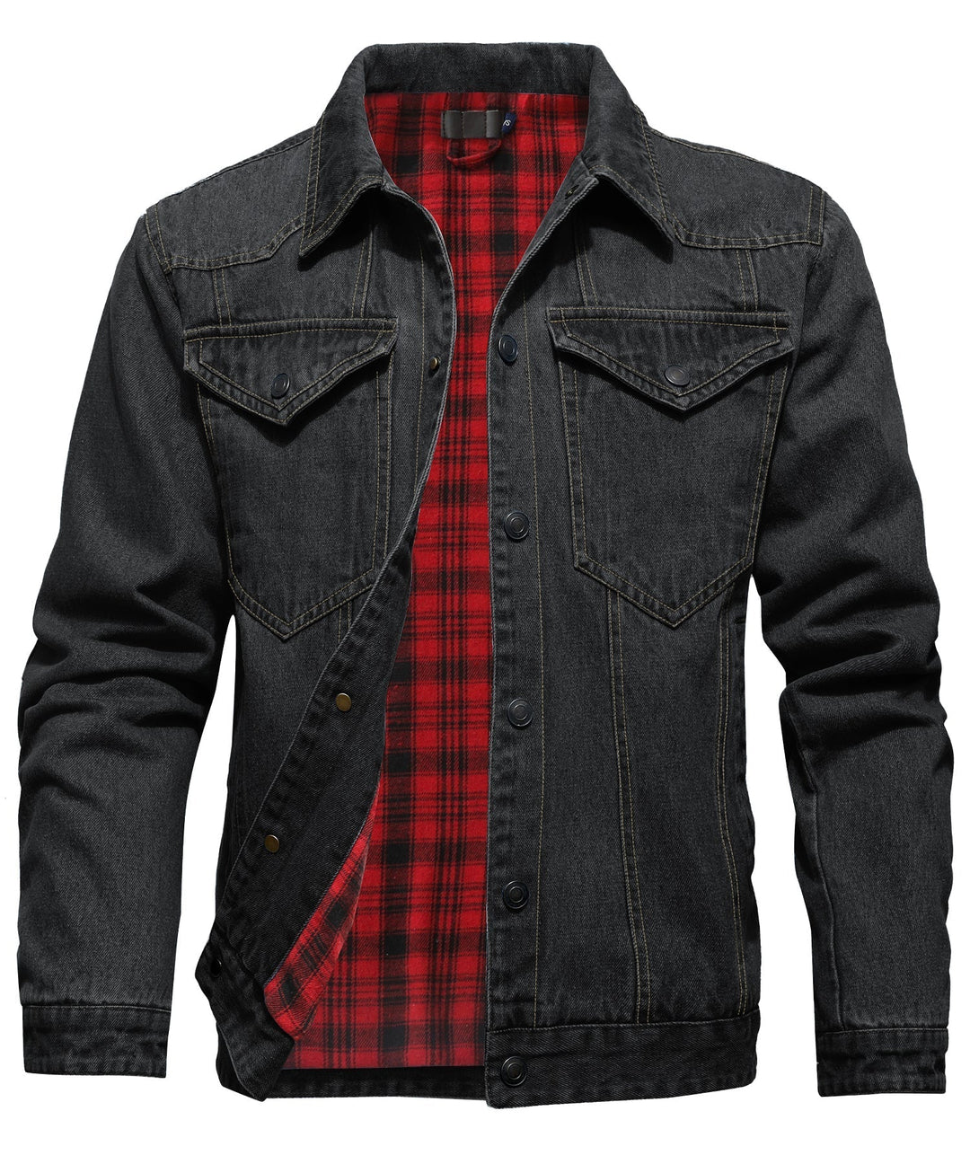 Stilla | Herre Denim Wandererjakke - Flannel fyldt