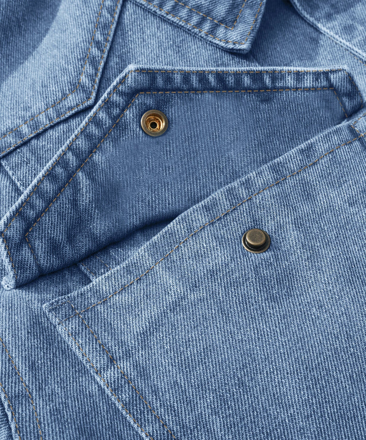 Stilla | Herre Denim Wandererjakke - Flannel fyldt