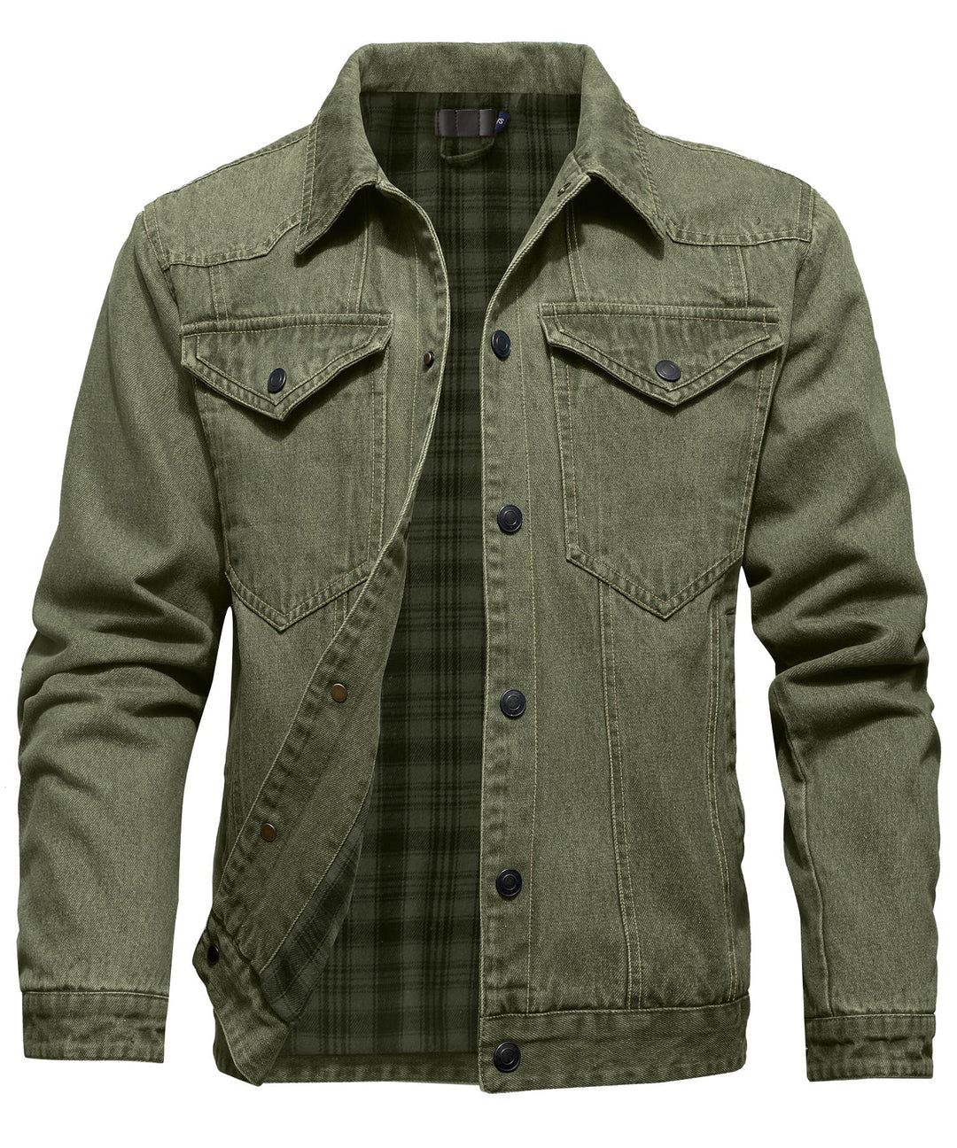 Stilla | Herre Denim Wandererjakke - Flannel fyldt