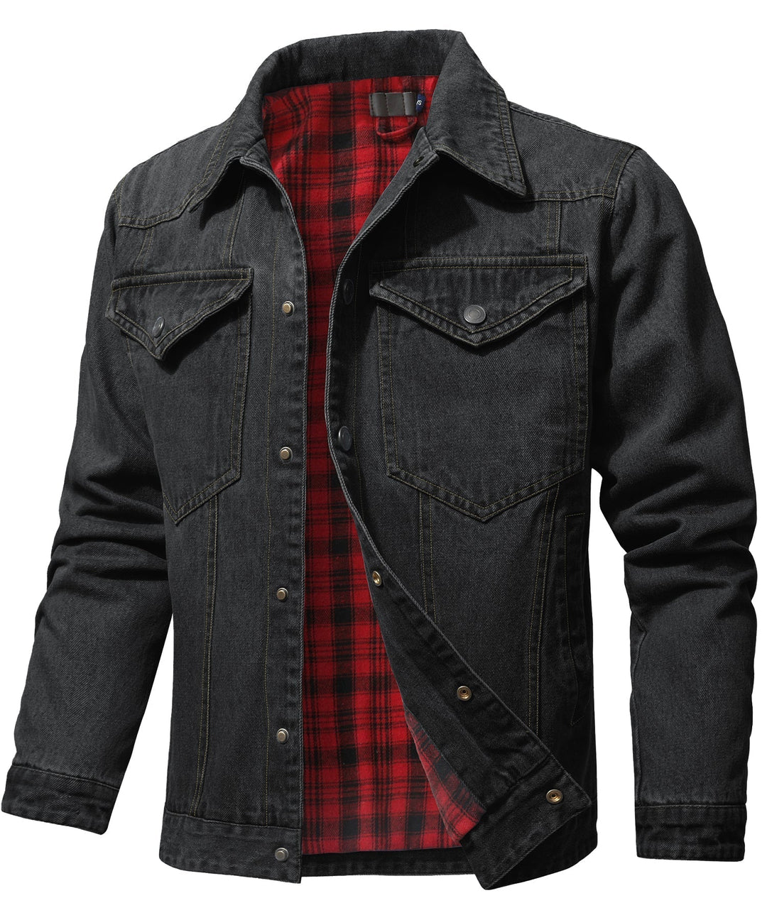 Stilla | Herre Denim Wandererjakke - Flannel fyldt