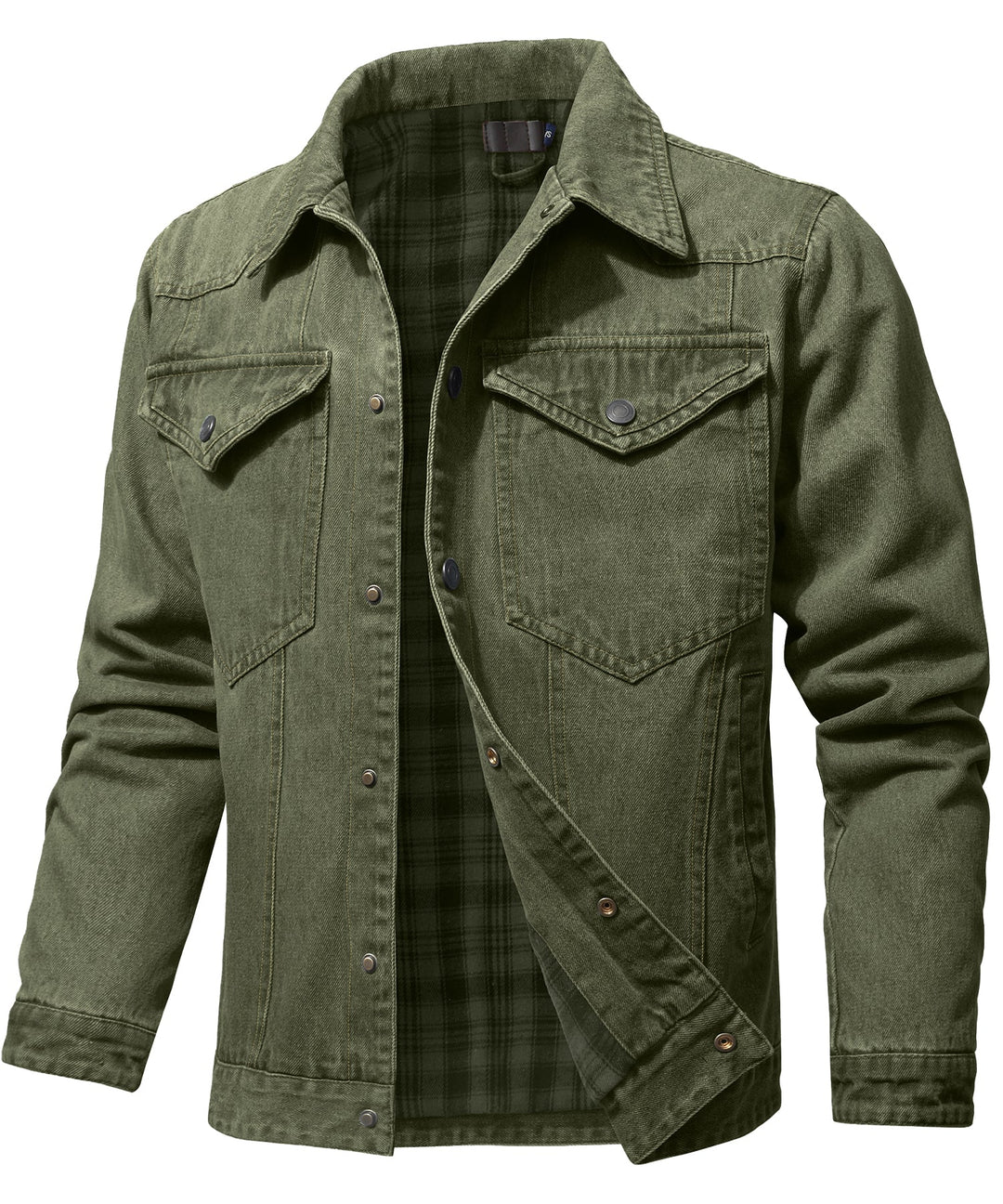 Stilla | Herre Denim Wandererjakke - Flannel fyldt