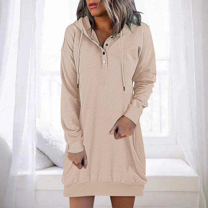 Stilla | Minimalistisk Lang Dame-Hoodie
