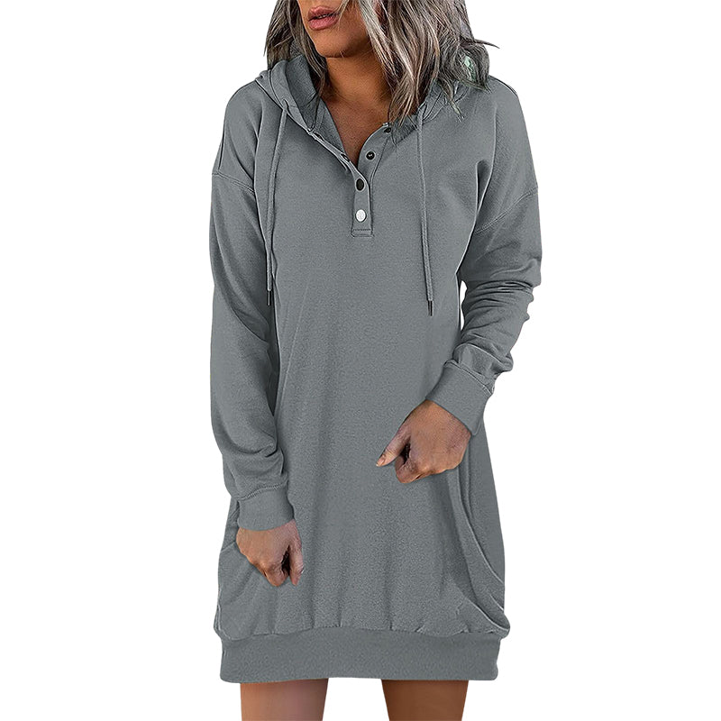 Stilla | Minimalistisk Lang Dame-Hoodie