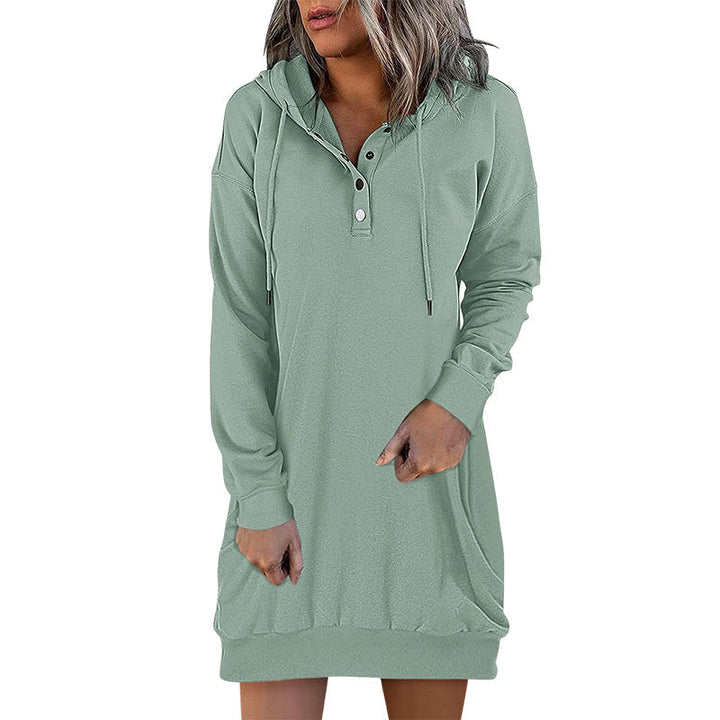Stilla | Minimalistisk Lang Dame-Hoodie