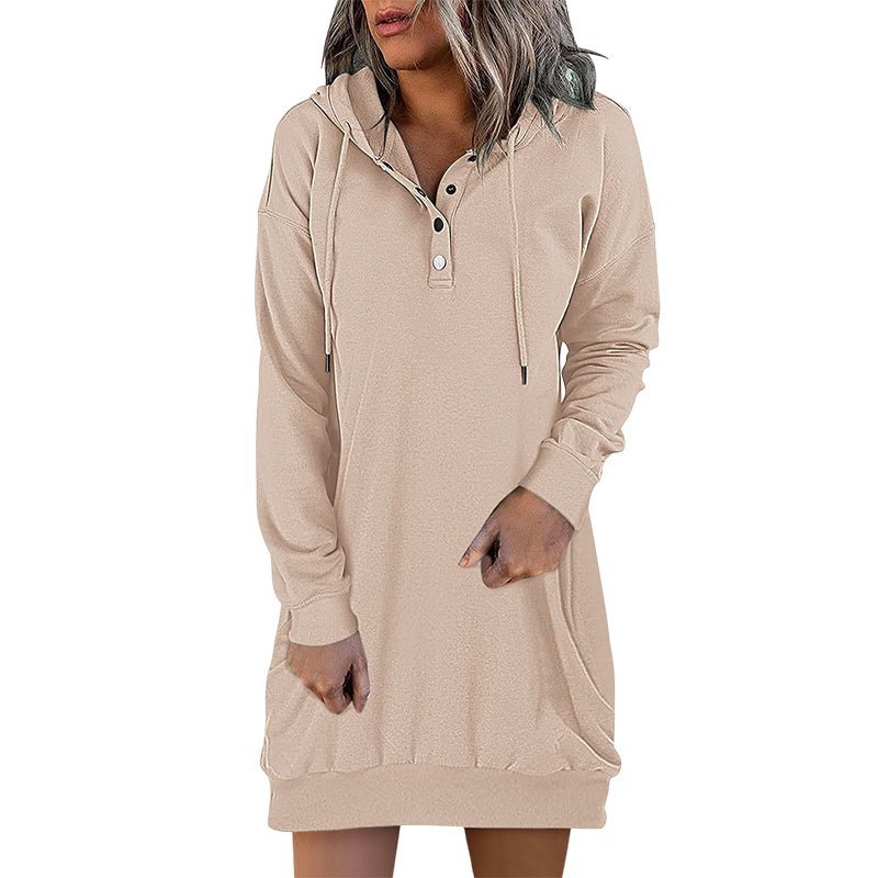 Stilla | Minimalistisk Lang Dame-Hoodie