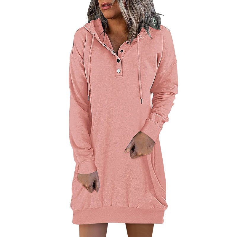 Stilla | Minimalistisk Lang Dame-Hoodie