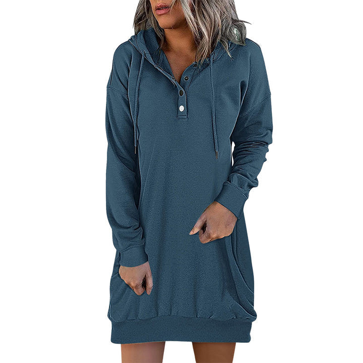 Stilla | Minimalistisk Lang Dame-Hoodie
