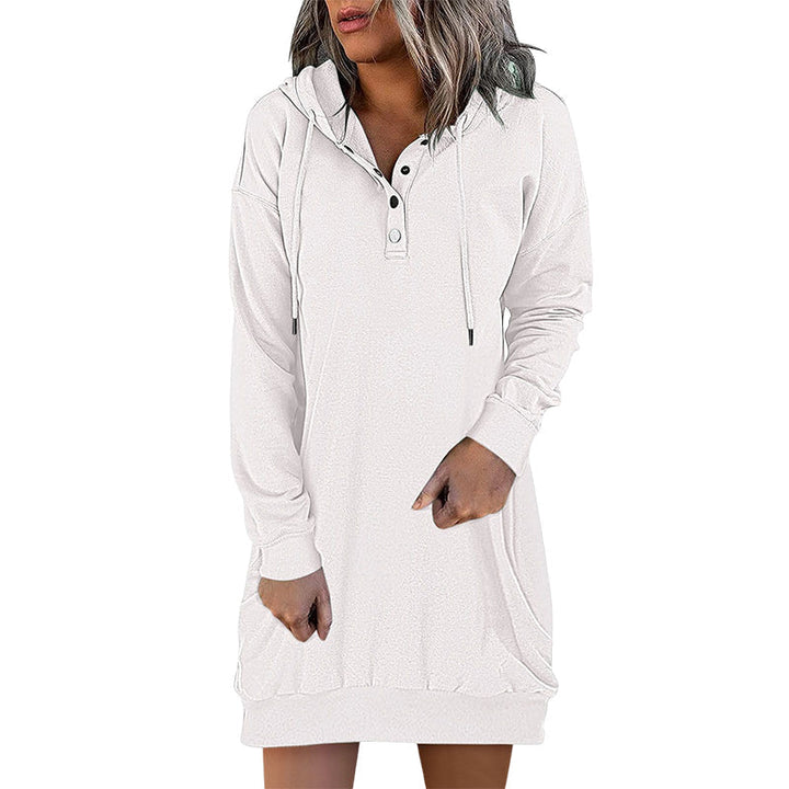 Stilla | Minimalistisk Lang Dame-Hoodie