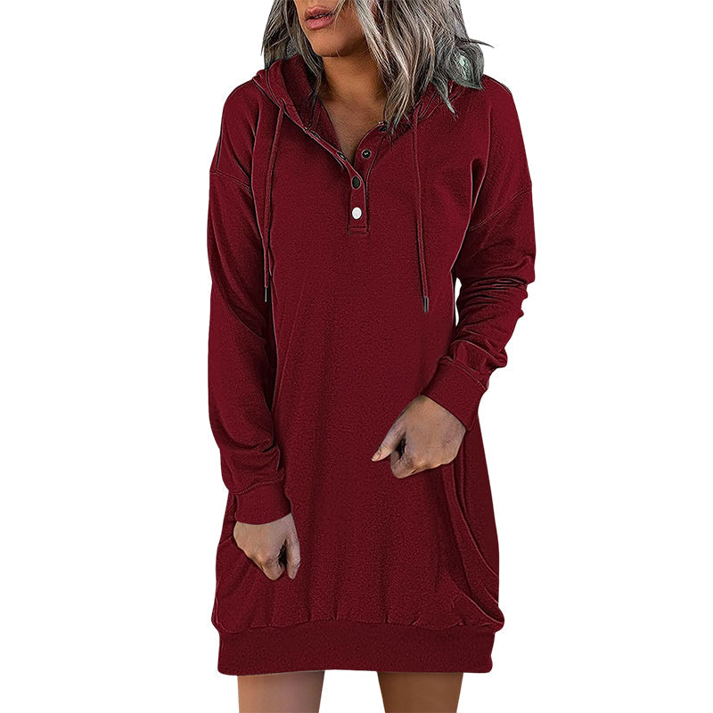 Stilla | Minimalistisk Lang Dame-Hoodie